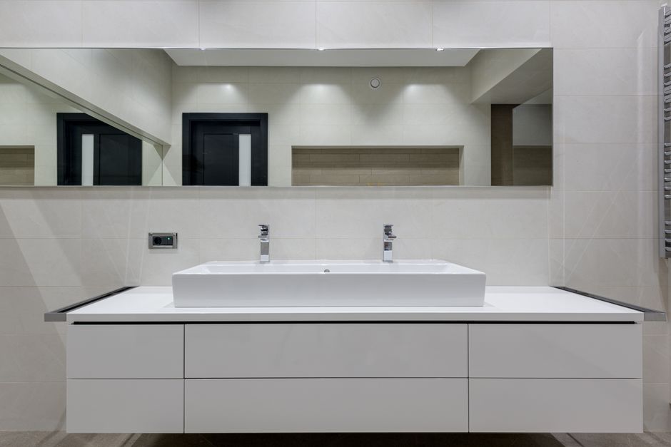 Elegant bathroom sink vanity
